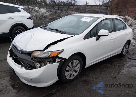 2012 Honda Civic Lx from USA, damaged, VIN 2HGFB2F5XCH601615